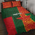 Custom Bangladesh And Zimbabwe Cricket Quilt Bed Set 2025 Tigers Chevrons Together