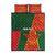 Custom Bangladesh And Zimbabwe Cricket Quilt Bed Set 2025 Tigers Chevrons Together