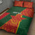 Custom Bangladesh And Zimbabwe Cricket Quilt Bed Set 2025 Tigers Chevrons Together