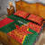 Custom Bangladesh And Zimbabwe Cricket Quilt Bed Set 2025 Tigers Chevrons Together