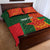 Custom Bangladesh And Zimbabwe Cricket Quilt Bed Set 2025 Tigers Chevrons Together