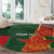 Custom Bangladesh And Zimbabwe Cricket Round Carpet 2025 Tigers Chevrons Together