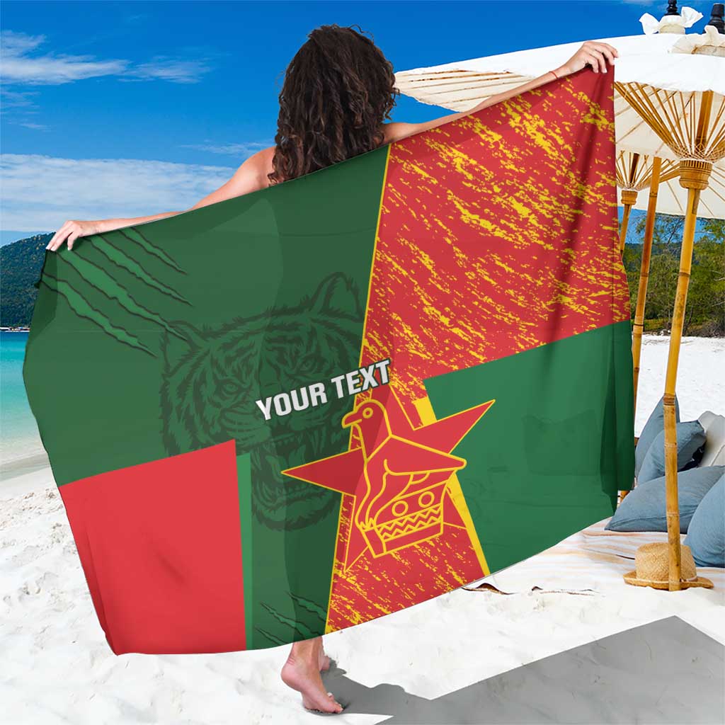 Custom Bangladesh And Zimbabwe Cricket Sarong 2025 Tigers Chevrons Together