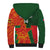 Custom Bangladesh And Zimbabwe Cricket Sherpa Hoodie 2025 Tigers Chevrons Together - Wonder Print Shop