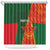 Custom Bangladesh And Zimbabwe Cricket Shower Curtain 2025 Tigers Chevrons Together