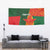 Custom Bangladesh And Zimbabwe Cricket Tapestry 2025 Tigers Chevrons Together