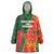 Custom Bangladesh And Zimbabwe Cricket Wearable Blanket Hoodie 2025 Tigers Chevrons Together - Wonder Print Shop