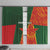 Custom Bangladesh And Zimbabwe Cricket Window Curtain 2025 Tigers Chevrons Together