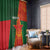 Custom Bangladesh And Zimbabwe Cricket Window Curtain 2025 Tigers Chevrons Together