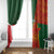 Custom Bangladesh And Zimbabwe Cricket Window Curtain 2025 Tigers Chevrons Together