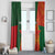 Custom Bangladesh And Zimbabwe Cricket Window Curtain 2025 Tigers Chevrons Together