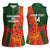 Custom Bangladesh And Zimbabwe Cricket Women Sleeveless Polo Shirt 2025 Tigers Chevrons Together