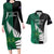 Custom New Zealand And Pakistan Cricket Couples Matching Long Sleeve Bodycon Dress and Hawaiian Shirt 2025 Black Cap Shaheens Together - Wonder Print Shop