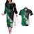 Custom New Zealand And Pakistan Cricket Couples Matching Off The Shoulder Long Sleeve Dress and Hawaiian Shirt 2025 Black Cap Shaheens Together - Wonder Print Shop