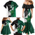 Custom New Zealand And Pakistan Cricket Family Matching Mermaid Dress and Hawaiian Shirt 2025 Black Cap Shaheens Together - Wonder Print Shop