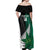 Custom New Zealand And Pakistan Cricket Off Shoulder Maxi Dress 2025 Black Cap Shaheens Together - Wonder Print Shop