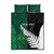 Custom New Zealand And Pakistan Cricket Quilt Bed Set 2025 Black Cap Shaheens Together