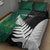 Custom New Zealand And Pakistan Cricket Quilt Bed Set 2025 Black Cap Shaheens Together