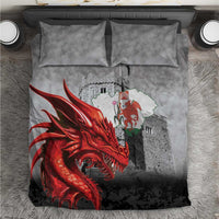 Wales Cardiff Capital Bedding Set Welsh Red Dragon Castell Caerdydd - Wonder Print Shop