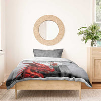 Wales Cardiff Capital Bedding Set Welsh Red Dragon Castell Caerdydd - Wonder Print Shop