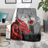Wales Cardiff Capital Blanket Welsh Red Dragon Castell Caerdydd - Wonder Print Shop