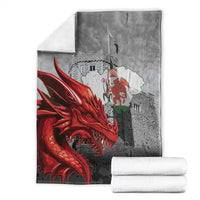 Wales Cardiff Capital Blanket Welsh Red Dragon Castell Caerdydd - Wonder Print Shop