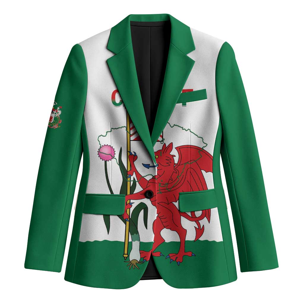 Personalised Wales Cardiff Capital Blazer Welsh Dragon Glamorgan Flag Style - Wonder Print Shop