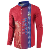 Custom Afro-Haiti Football Button Sweatshirt 2026 Grenadye Alaso Red Version