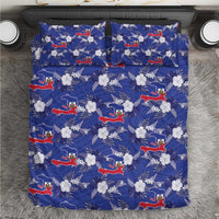 Afro-Haitians Bedding Set Ayiti Map and Rose Kayenn Tropical Style - Wonder Print Shop