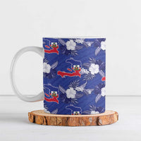 Afro-Haitians Ceramic Mug Ayiti Map and Rose Kayenn Tropical Style - Wonder Print Shop