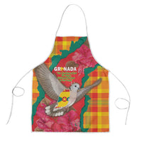 Grenada Independence Day Apron Tropical Dove Bougainvillea Madras Pattern