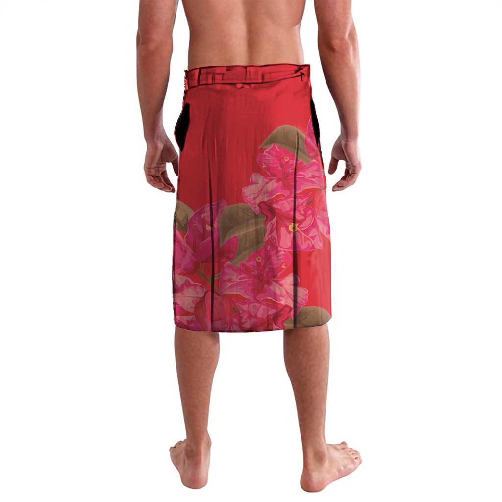 Grenada Independence Day Personalized Lavalava Tropical Dove Bougainvillea Madras Pattern
