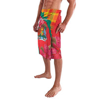 Grenada Independence Day Personalized Lavalava Tropical Dove Bougainvillea Madras Pattern