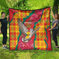 Grenada Independence Day Quilt Tropical Dove Bougainvillea Madras Pattern