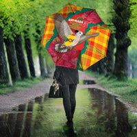 Grenada Independence Day Umbrella Tropical Dove Bougainvillea Madras Pattern