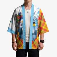 Saint Lucia Independence Day Kimono Saint Lucian Map Pitons Madras Pattern