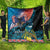 Personalised United States And New Zealand Quilt USA Eagle With Kowhai Aotearoa Tui Bird