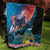 Personalised United States And New Zealand Quilt USA Eagle With Kowhai Aotearoa Tui Bird