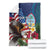 Personalised United States And Guam Blanket USA Eagle With Guahan Seal Tropical Vibes