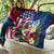 Personalised United States And Guam Quilt USA Eagle With Guahan Seal Tropical Vibes