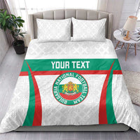 Custom Bulgaria Football Bedding Set Bulgarian Pattern Sporty Style