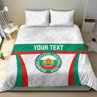 Custom Bulgaria Football Bedding Set Bulgarian Pattern Sporty Style