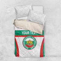 Custom Bulgaria Football Bedding Set Bulgarian Pattern Sporty Style