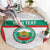 Custom Bulgaria Football Round Carpet Bulgarian Pattern Sporty Style