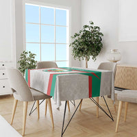 Custom Bulgaria Football Tablecloth Bulgarian Pattern Sporty Style
