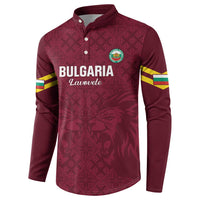 Custom Bulgaria Football Button Sweatshirt Go Lavovete Bulgarian Pattern