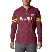 Custom Bulgaria Football Button Sweatshirt Go Lavovete Bulgarian Pattern
