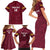 Custom Bulgaria Football Family Matching Short Sleeve Bodycon Dress and Hawaiian Shirt Go Lavovete Bulgarian Pattern