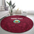 Custom Bulgaria Football Round Carpet Go Lavovete Bulgarian Pattern