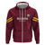 Custom Bulgaria Football Zip Hoodie Go Lavovete Bulgarian Pattern
